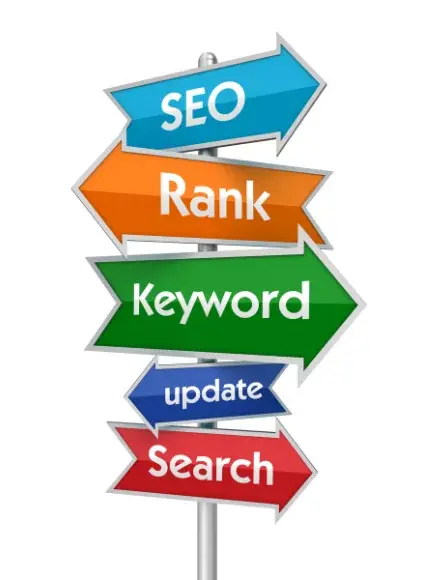 SEO ranking, keyword optimization, search updates, and website visibility concepts